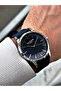 Custom Design Navy Blue Color Silicone Band Men's Wrist Watch 7715.399 - 3
