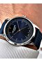 Custom Design Navy Blue Color Silicone Band Men's Wrist Watch 7715.399 - 2