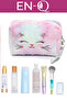 Large Capacity Zippered Hairy Pen Holder - Mixed Makeup Bag Cat and Love