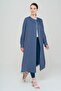 Crew Neck Long Tunic BLUE 9827 - 5