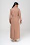 Garnished Epaulet and Double Collar Detailed Lined Top Coat CAMEL 6556 - 6