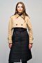 Quilted Combination Water-Repellent Trench Coat Kamel 6619 - 2