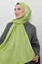 Model Satin Shawl Light Green - 5