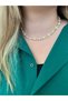 Heart Cut Enamel Baroque Pearl Necklace - 6