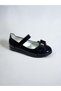 Girl's Butterfly Stone Bow Black Orthopedic Ballerinas - 3