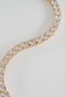 Women's 316 L Steel Vip Series Antiallergic Baguette Zircon Stone Waterway Bracelet Measures 17cm + 3 cm Long - 5