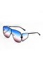 Black Frame Ski Goggles with Blue/Red Glass - Uv400 Protection - 3