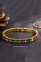 Women's 316 L Steel Vip Series Antiallergic Baguette Zircon Stone Waterway Bracelet Measures 17cm + 3 cm Long - 3