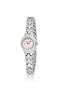 Classical Minik Women Wrist Watch with Numbers Silver Pink Color Pl-1524B4X - 4