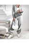 Gray High Waist Jogger Sweatpants - 2