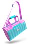 Turquoise Pink Striped Sports Bag 27521 - 7