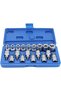 19 Pieces 1/2 Torx and E Socket Set - T20-T25-T27-T30-T40-T45-T50-T55-T60-T70
