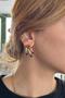 3 Arm Modern Hoop Earrings - 4