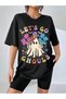 Unisex Stylish Comfortable Oversize Cotton Crew Neck T-Shirt with Special Design Code 31887 - 5