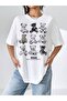 Unisex Stylish Comfortable Oversize Cotton Crew Neck T-Shirt with Special Design Code 14689 - 4