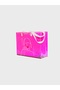 Pink Pvc Printed Beach Bag - 2