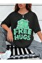 Cartoon and Graphic design Oversize T-shirt Cartoon/Letter series kod330