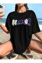 Cartoon and Graphic Design Oversize T-Shirt Cartoon/Letter Series Code172 - 2