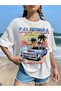 Unisex Stylish Comfortable Oversize Cotton Crew Neck T-Shirt with Special Design Code 35310 - 2
