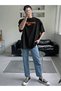 Unisex Stylish Comfortable Oversize Cotton Crew Neck T-Shirt with Special Design Code 35083 - 7