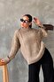 Mink Crew Neck Knitted Knitwear Sweater Mg2262 - 5