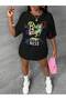 Unisex Stylish Comfortable Oversize Cotton Crew Neck T-Shirt with Special Design Code 35556 - 4