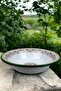36 cm 4.5 Liter Enamel Basin for Whipping and Mixing, Dough Basin. Meyvelik. Dowry. Big Bowl - 2