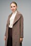 Reglan Sleeve Snap Closure Maxi Coat Latte 3063-Y - 6