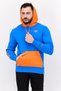 Men Sportswear Fit Brand Logo Training Hoodies, Blue