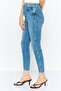 Women Regular Fit High Rise Straight Leg Jeans, Blue - 2