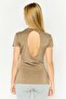 Women Sportswear Fit Short Sleeve Training T-Shirt, Grey - 4