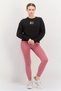 Women Sportswear Fit Long Sleeve Outdoor Sweatshirt, Black - 4