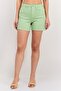 Women Solid Denim Shorts, Mint