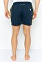 Men Brand Logo Board Shorts, Navy - 2