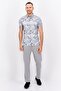 Men Slim Fit Camouflage Short Sleeve Casual Shirt, Grey Combo - 3