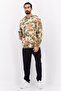 Men Sportswear Fit Brand Logo Outdoors Sweatshirts, Olive - 4