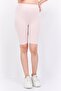 Women Brand Logo Legging Shorts, Pink