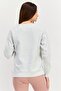 Women Sportswear Fit Long Sleeves Training Sweatshirt, Grey - 3