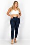 AX Women Skinny Fit Plain Non-Stretchable Denim Jeans, Navy - 4