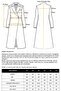 Low Sleeve Oversize Coat with Snap Snap Closure Sleeve Placket BLACK 3933 - 8