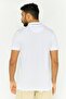 Men Regular Fit Graphic Print Short Sleeves Polo Shirt, White - 4