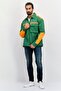 Men Two Tone Jacket Shirt, Green - 4