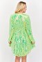 Women Embellished Mini Dress, Lime Green - 3