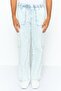 Men Regular Fit Stripe Cargo Pants, White