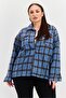 Women Plaid Jacket Shirt, Blue