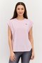 Women Sportswear Fit Cap Sleeves Training Top, Peach