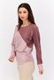 Women Sportswear Fit Long Sleeves Outdoors Top, Mauve - 2
