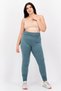 Women Sportswear Fit Training Jogger Pants, Heather Green - 3