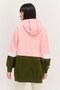 Women Embroidered Logo Hooded Sweatshirts, Pink - 3