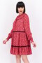 Women Allover Print Midi Dress, Multicolor - 3